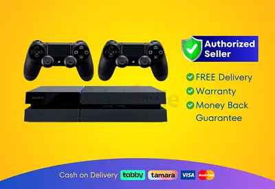Sony PlayStation 4 - Fat - Black - 500GB with 2 Controller | Brand New |  Warranty | FREE  Delivery