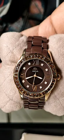 Jennifer Lopez JLO Brown Crystal Bracelet Watch