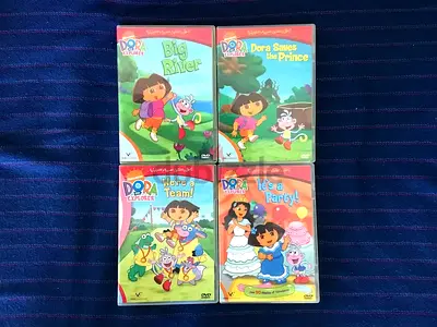 4 Dora The Explorer DVDs (ENGLISH/ARABIC-DUBBED)