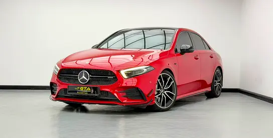 2020 Mercedes Benz A35 AMG, 1 Year Unlimited Km Warranty, Full Mercedes Service History, GCC
