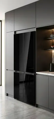 Gorenje New Model 4-Door French Refrigerator – Black | 90cm Wide | Premium Design