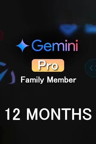 Google AI Gemini Pro 12 Months Family Member Account