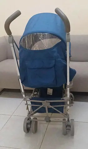 Lightweight Blue Umbrella Stroller - Good Condition