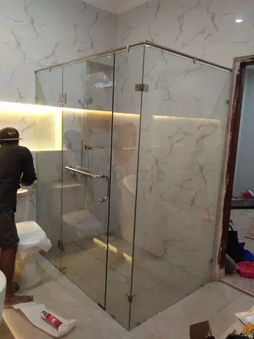 Premium shower glass Installation