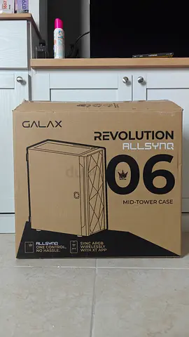 Mid Tower ATX PC Case with Tempered Glass Side Panel - GALAX Revolution-06 ALLSYNC Edition