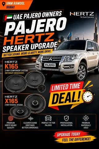 Hertz K165/X165 Speaker Upgrade Kit for Mitsubishi Pajero - New Promotional Pack