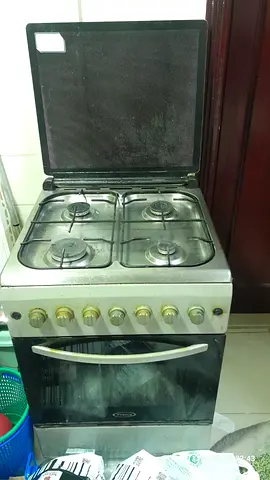 Used 4-Burner Gas Cooker with Oven - Good Working Condition