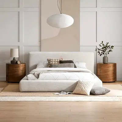 Elegant Modern Design Fully Custom Made king Size Brand New Bedframe,Hydraulic Storage Can be Instal