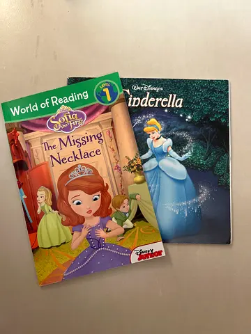 Set of 2 Disney Children’s Books – (Princess books) Cinderella & Sofia: The Missing Necklace