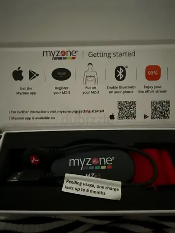 Myzone MZ-3 Heart Rate Monitor Chest Strap - Works, Brand New Never Used.