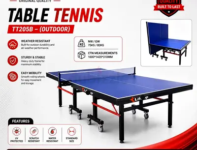 OUTDOOR TABLE TENNIS TABLE-@