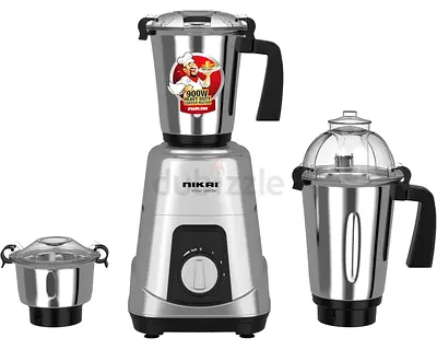 Nikai NB984A 3-in-1 Mixer Grinder | 900W | 1.5L | 3 Stainless Steel Jars | Excellent Condition