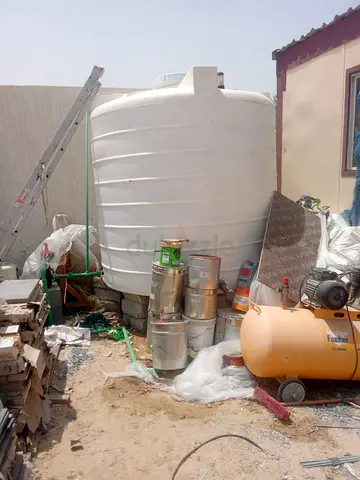 Large 1500GL Outdoor Water Storage Tank - White