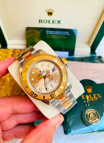  ❤This is a Rolex Yacht-Master Two-Tone Yellow Gold and Oystersteel💓 watch featuring a full autom