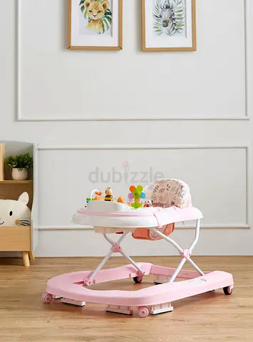 Lightweight Baby Walker with Activity Tray and Seat Cushion