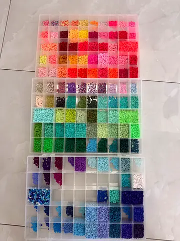 Huge Heishi Beads Craft Stock – 3 Large Organisers – Jewellery Making