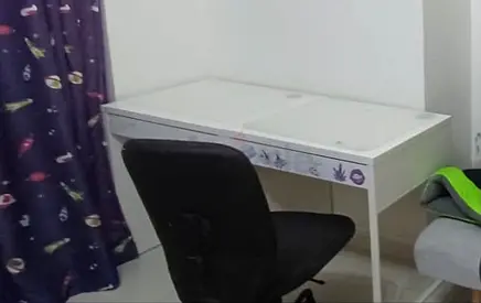 2 White Study Desk and Office Chair