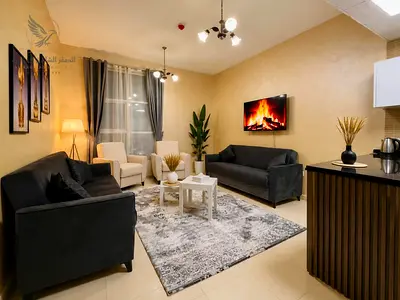 One bedroom and living room with balcony, fully furnished, including bills and internet.