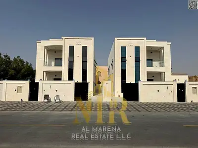 🏡 فيلا فاخرة كورنر على الشارع الرئيسي – الروضة 3، عجمان | 5 غرف ماستر | مصعد | روف