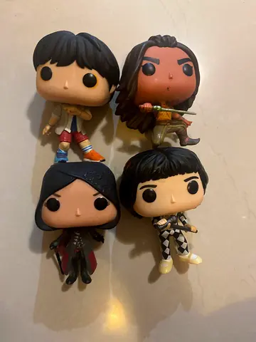 Set of 4 Funko Pop-style Vinyl Figures — Assorted Characters, Used