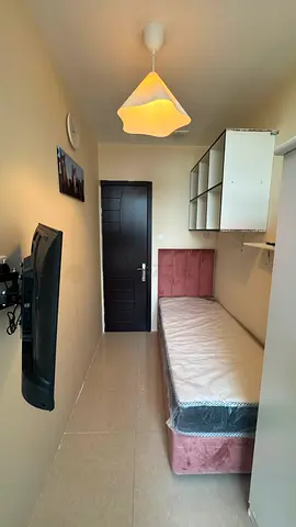 Big Private Soundproof Partition with balcony, smart TV and fridge available, near Souq Extra DSO.