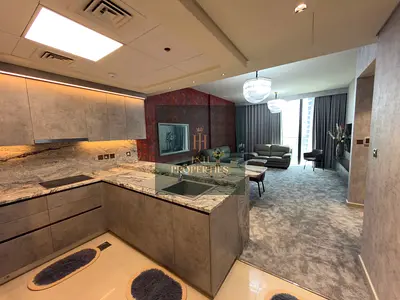 Fully Upgraded & Furnished | Very High Floor 1BR | Sea & Community View | Bay Residences