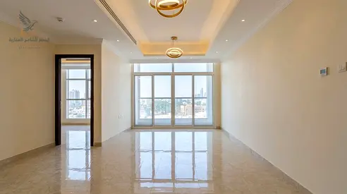 شقه غرفتين وصاله ببلكونه مع باركن خاص وشهر فري علي مخرج دبي قريبه لكل الخدمات بسعر مميز مع تسهيلات بالدفع علي دفعات مريحه