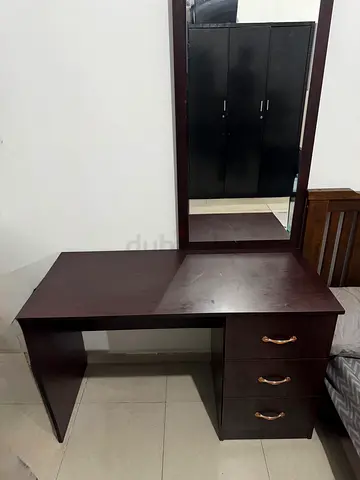 Custom-Made Dressing Table with Mirror + 3 Drawers