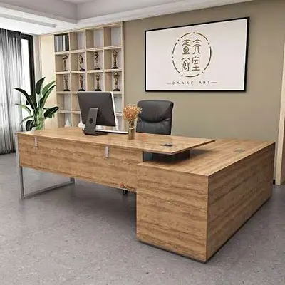 Large L-shaped Executive Wooden Office Desk | Executive Desk UAE