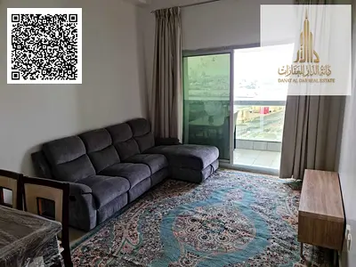 شقة واسعة بإطلالة بحرية، مكونة من غرفتي نوم وصالة، للبيع في أبراج لؤلؤة عجمان (Ajman Pearl Towers)...
