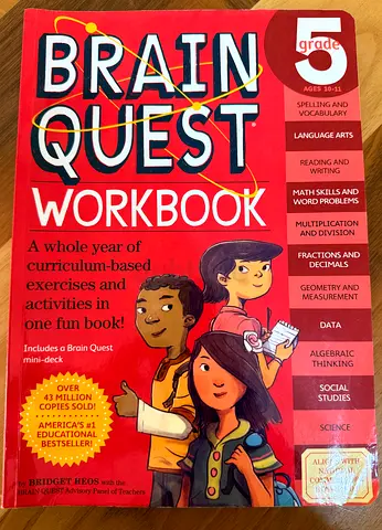 Brain Quest Workbook Grade 5 - Curriculum-Based Exercises & Activities