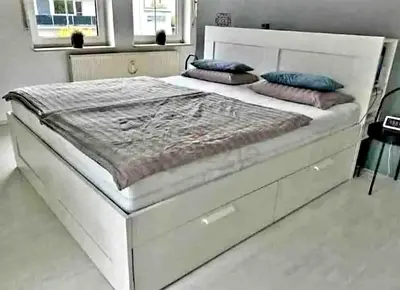IKEA brimnes bed with mattress King size bed
