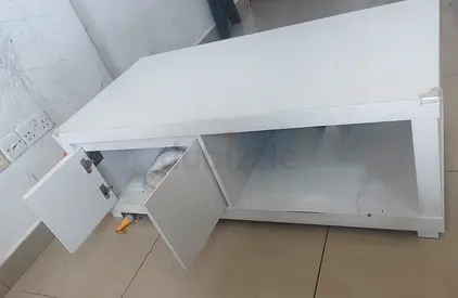 White Coffee Table with Storage