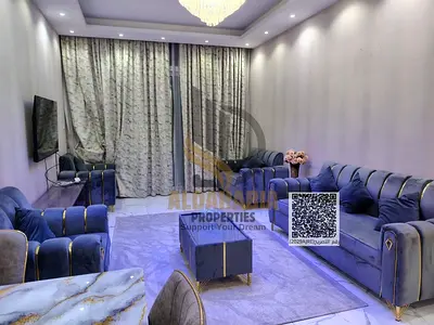 غرفتان وصالة للإيجار الشهري في برج الواحة 2 | إطلالة على الخور وبلكونة – 6,500 درهم
