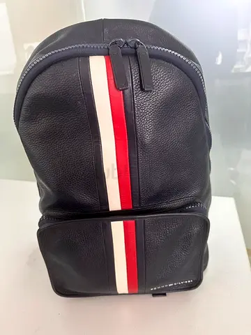 Tommy Hilfiger Navy Blue leather backpack