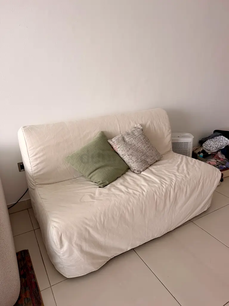 Classifieds: IKEA LYCKSELE LÖVÅS 2-seat sofa-bed in Ransta natural - good condition 140x200
