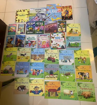 All these assorted books for 100 AED