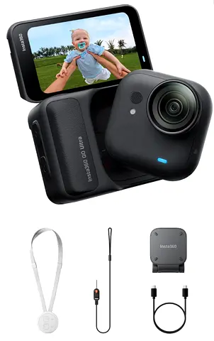Insta360 GO ultra standard bundle action camera with accessories - excellent condition