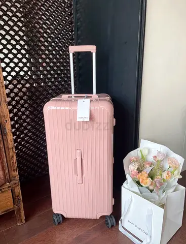 Pink trunk luggage