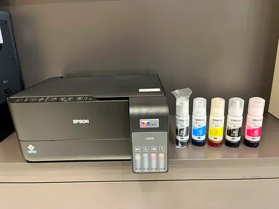 Epson EcoTank L3550 WiFi Printer + 5 Epson Ink Bottles