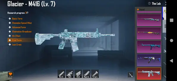 PUBG Mobile Glacier M416 (Level 7) Account