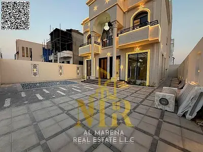 🏡 فيلا فاخرة للبيع في الروضة – عجمان | 5 غرف | مسبح خاص | تشطيب كلاسيكي راقٍ