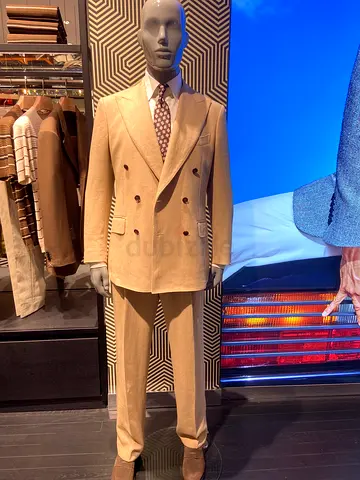 Suitsupply Beige Double Breasted Men's Suit