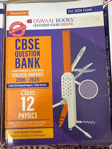 CBSE Question Bank Class 12 Physics (Oswaal) - Chapterwise Solved Papers 2016-2023