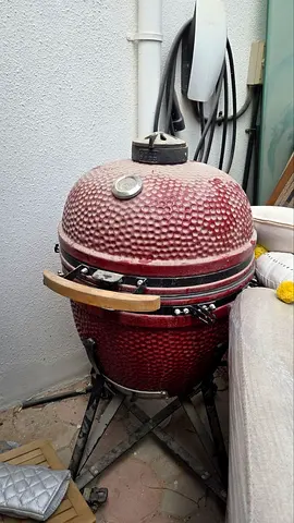 Ceramic Charcoal Grill & Smoker with Nest Stand