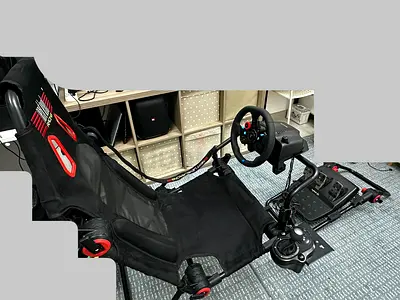 Complete Racing Simulator - Steering Wheel + Shifter + Pedals + FGT Lite Cockpit