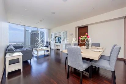 DIFC View | 2 BR + Study | Kitchen Equipped