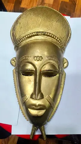 Brass African mask decorative-35cm height