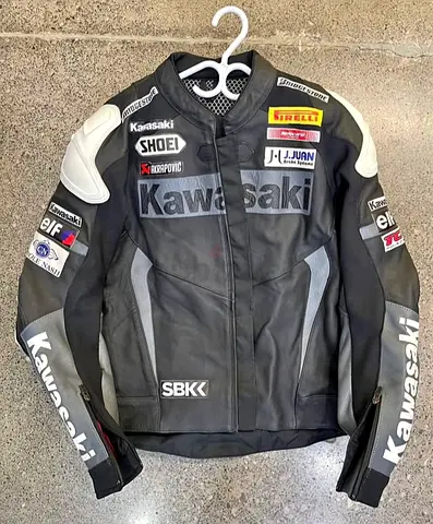 Kawasaki SBK Motorcycle Leather Jacket