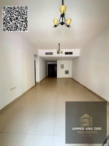 Large 1BR Hall in Al Hamidiya 1 near Ajman Court, master bedroom, balcony, 2 bathrooms, built‑in wardrobes and very big kitchen, yearly rent AED 35,00